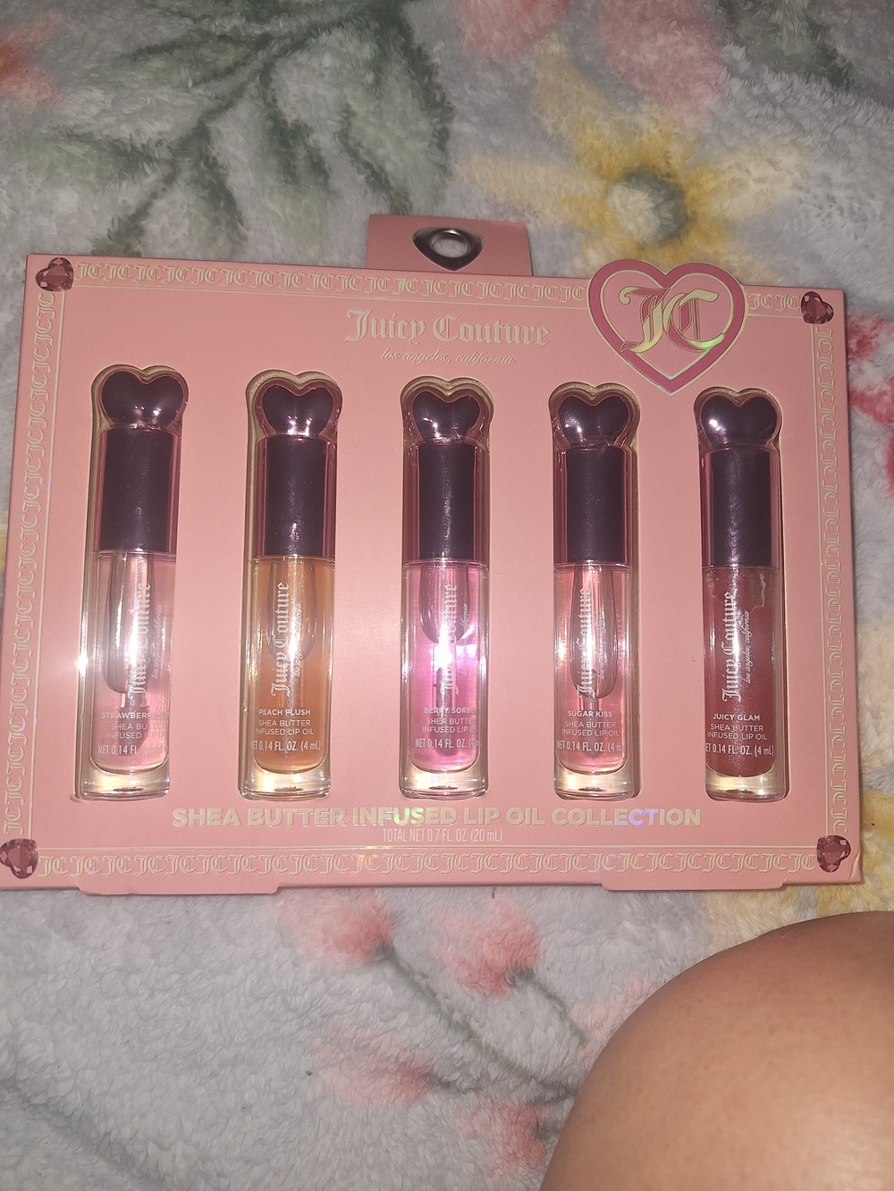 Juicy Couture Shea Butter Infused Lip Oil Set - Pink & Peach Shades